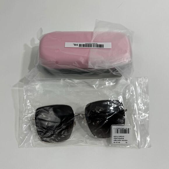 Kate Spade New York Fenton 60mm Gradient Square Sunglasses Dark Havana with Case